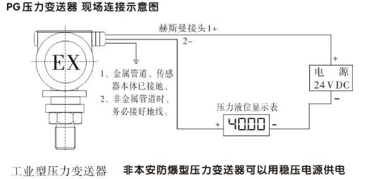 PG压力变送器接线图